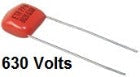 Radial Orange/Brown Dip Poly Film Capacitors (630V to 1600V)